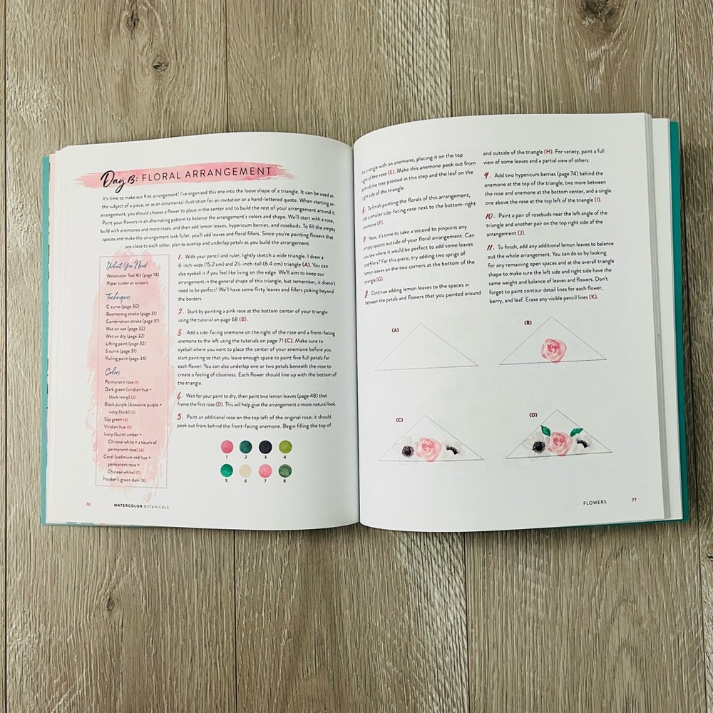 Watercolor Botanicals Book by Eunice Sun - Picture 3 of 3